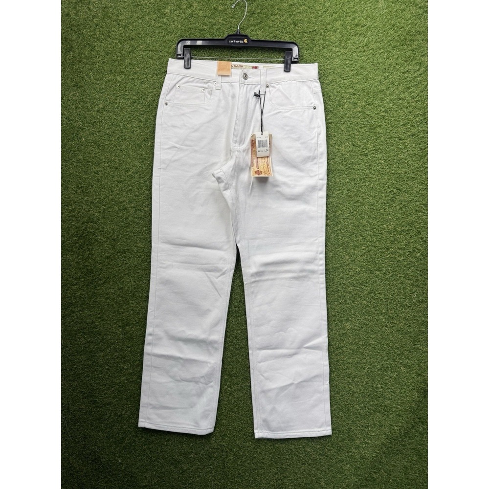 PJ Mark Jeans Mens 34x34 Straight Leg White 100% Cotton Reg No 29-238-Z New